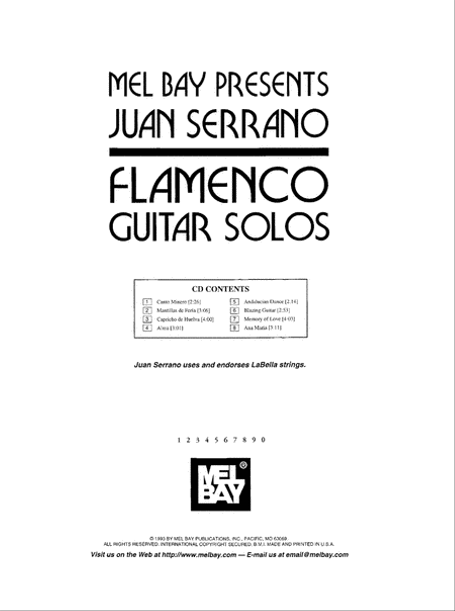 Juan Serrano - Flamenco Guitar Solos Acoustic Guitar scores gallery preview page 3