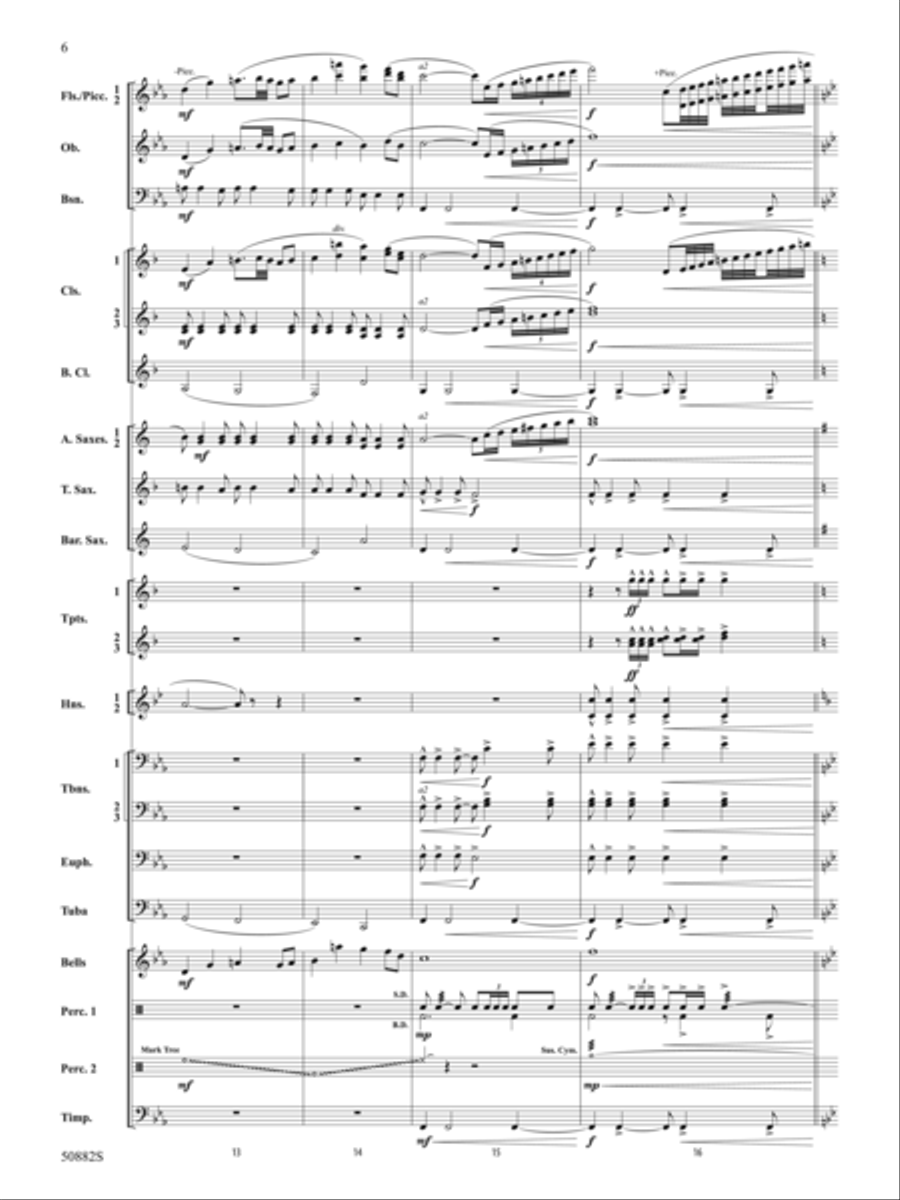 Pacific Crest: Score Concert Band scores gallery preview page 6