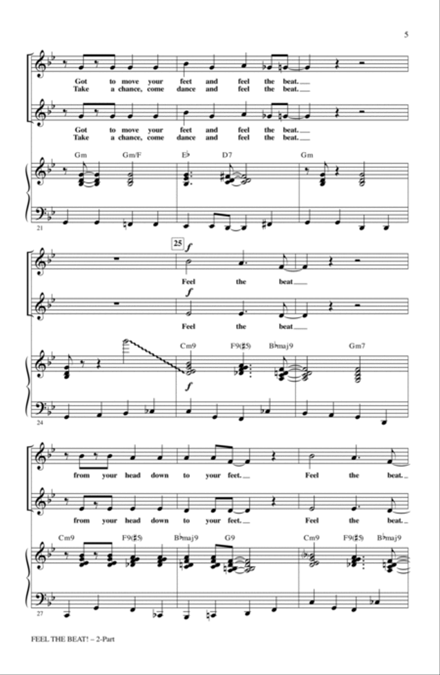 Feel The Beat! 2-Part scores gallery preview page 3