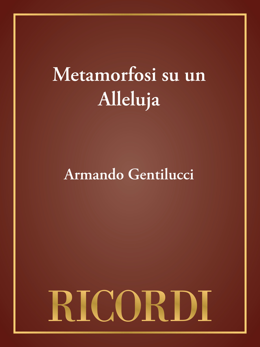 Metamorfosi su un Alleluja