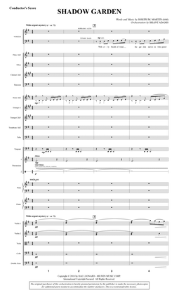 Book cover for Shadow Garden (Full Orchestra) - Full Score
