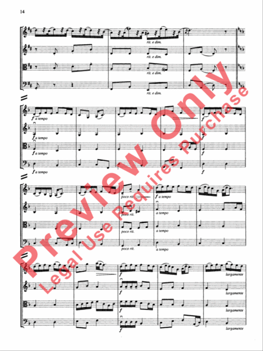 String Quartets for Beginning Ensembles, Volume 3 String Quartet scores gallery preview page 39
