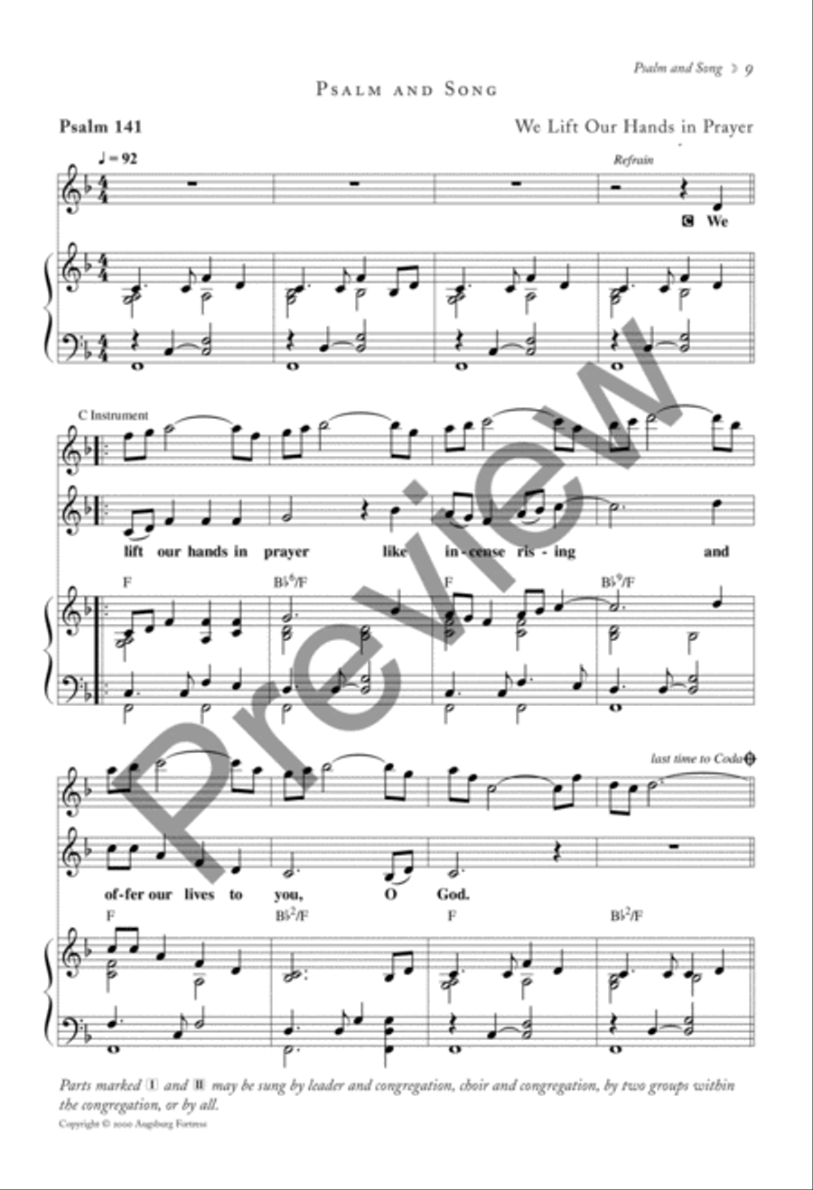 Joyous Light: Evening Prayer Choir scores gallery preview page 6