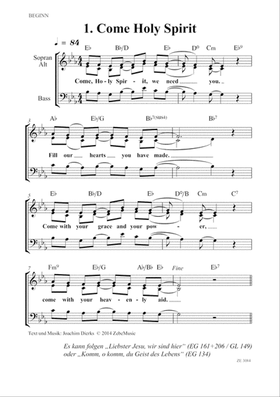 Glory to God! Gospel liturgisch. Voice scores gallery preview page 3