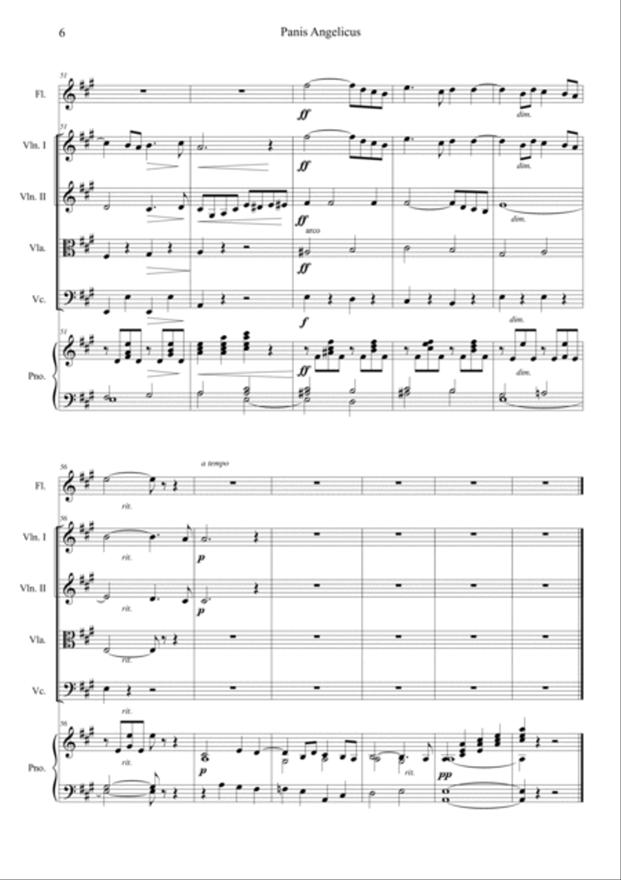 Panis Angelicus Panis Angelicus Orchestra scores gallery preview page 6