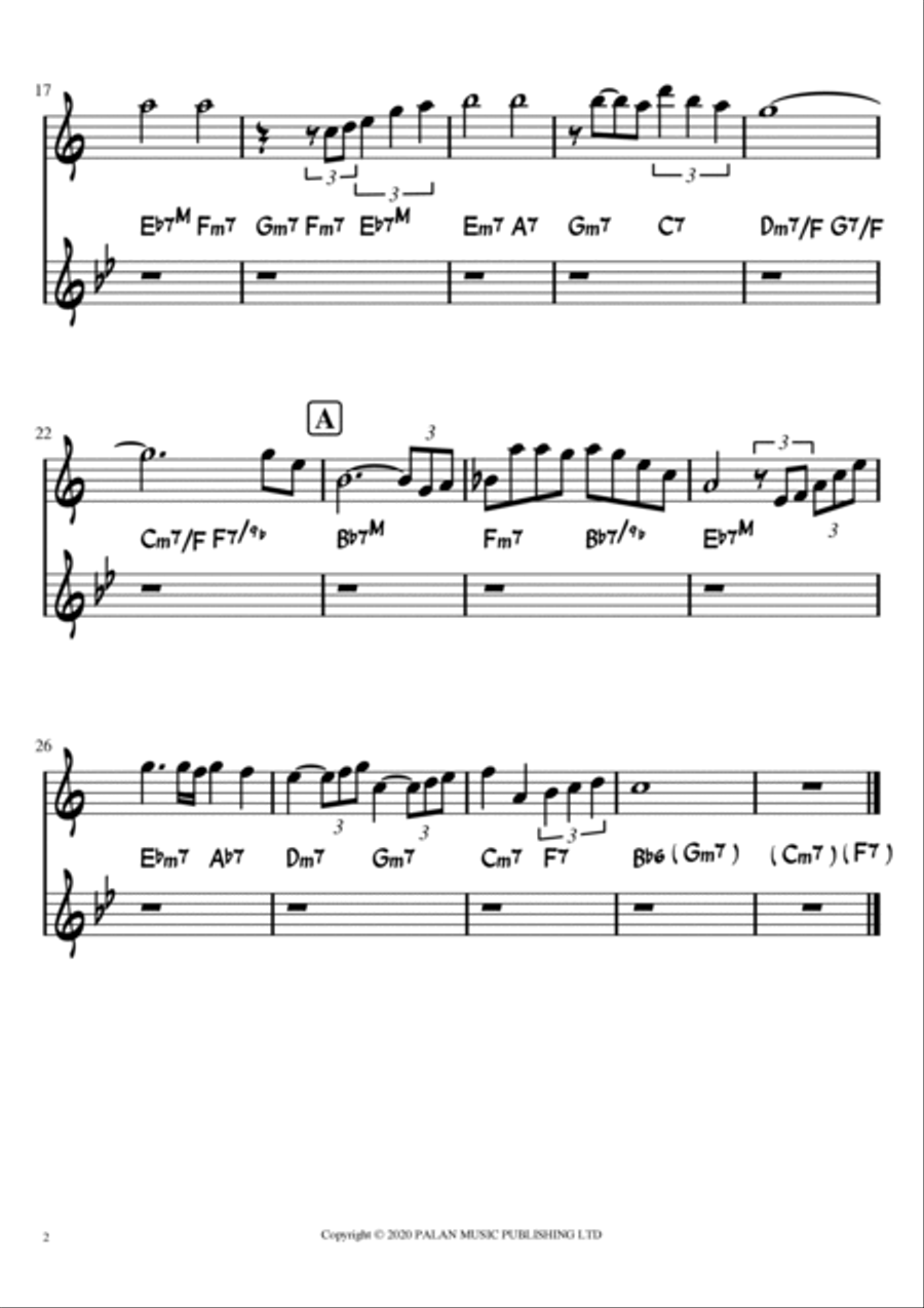 Misty Tenor Saxophone scores gallery preview page 2