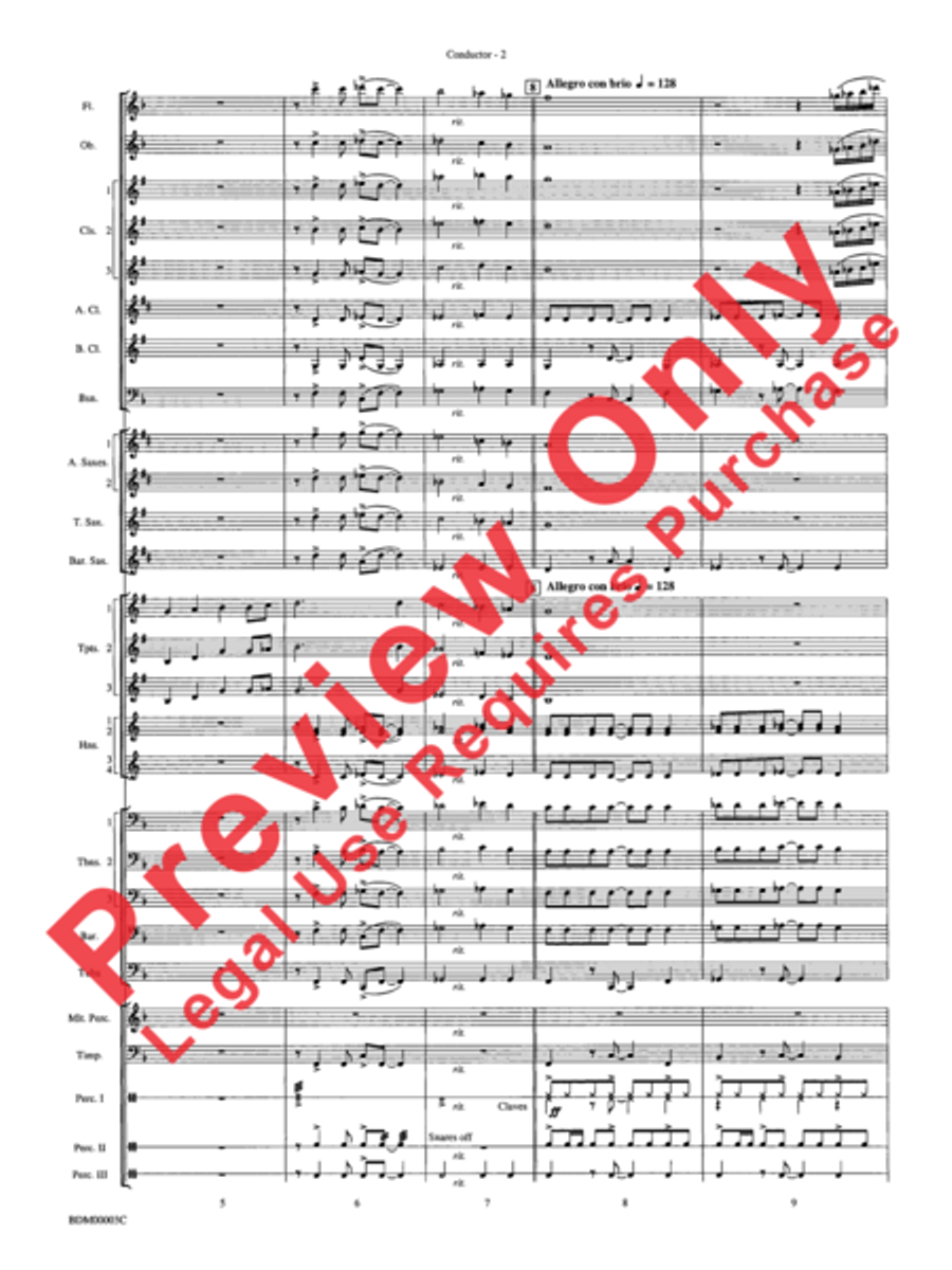 Overture de Argentina Concert Band scores gallery preview page 4