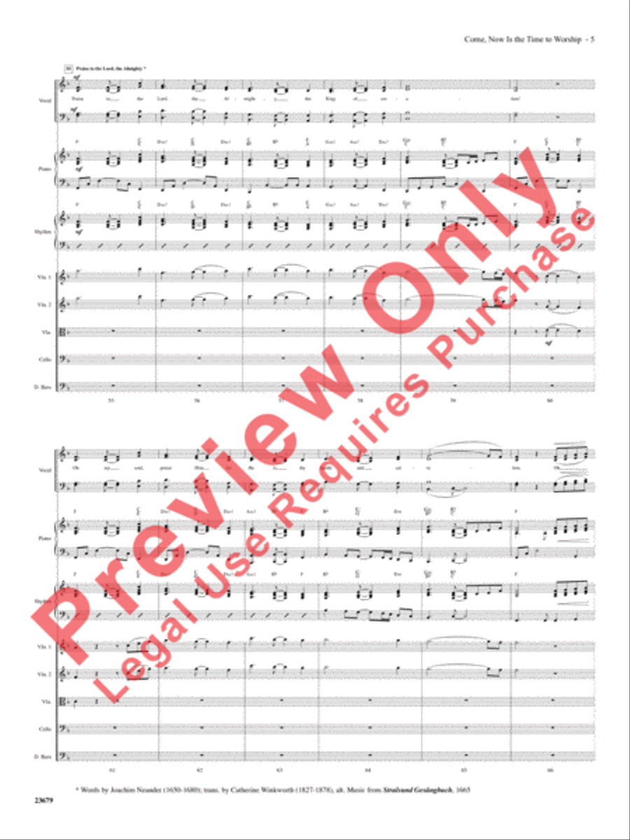 Come, Now Is the Time to Worship Choir scores gallery preview page 6