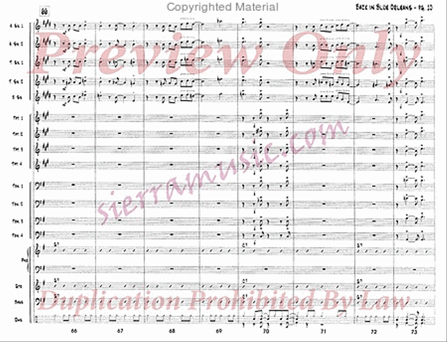 Back In Blue Orleans Back In Blue Orleans Big Band scores gallery preview page 11