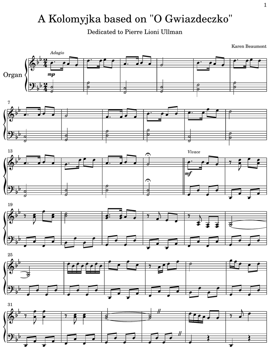 A Kolomyjka based on 
