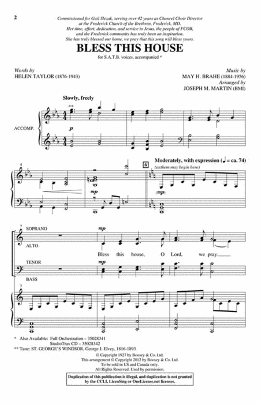 Bless This House Orchestra scores gallery preview page 2