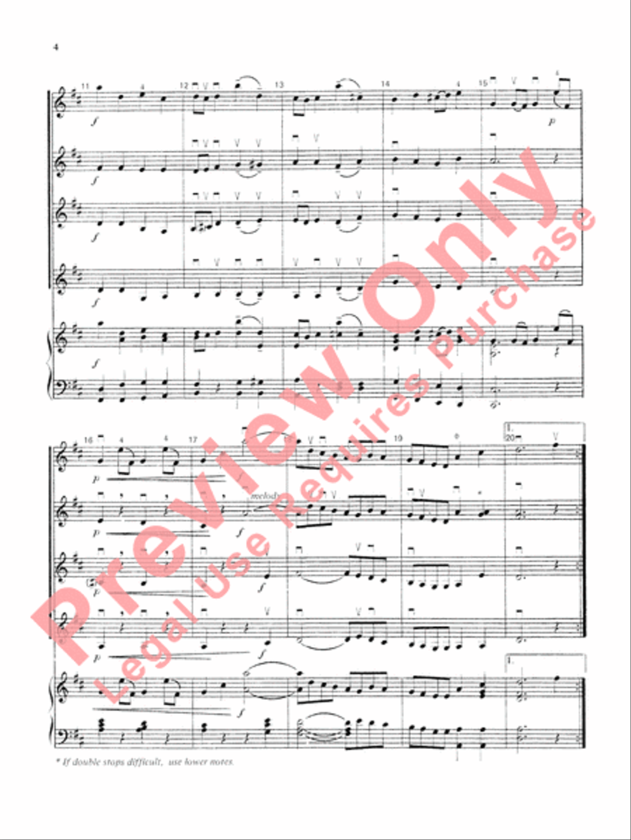 Highland/Etling Violin Quartet Series: Book 3 Small Ensemble scores gallery preview page 5