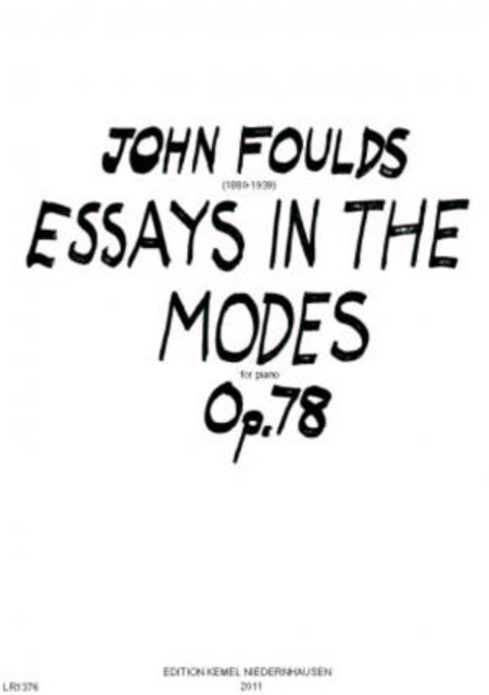 Essays in the modes : Essais sur des modes : fpr piano, opus 78, 1920-1927