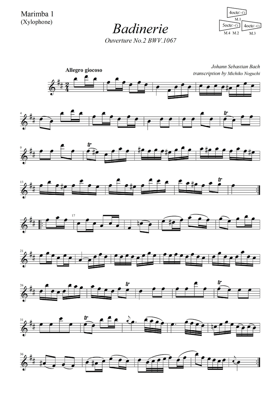 Badinerie Percussion Ensemble scores gallery preview page 4