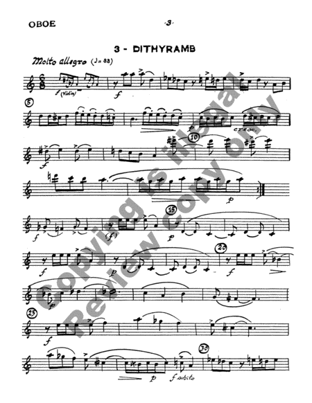 Divertimento for Oboe & Strings (Oboe Part)