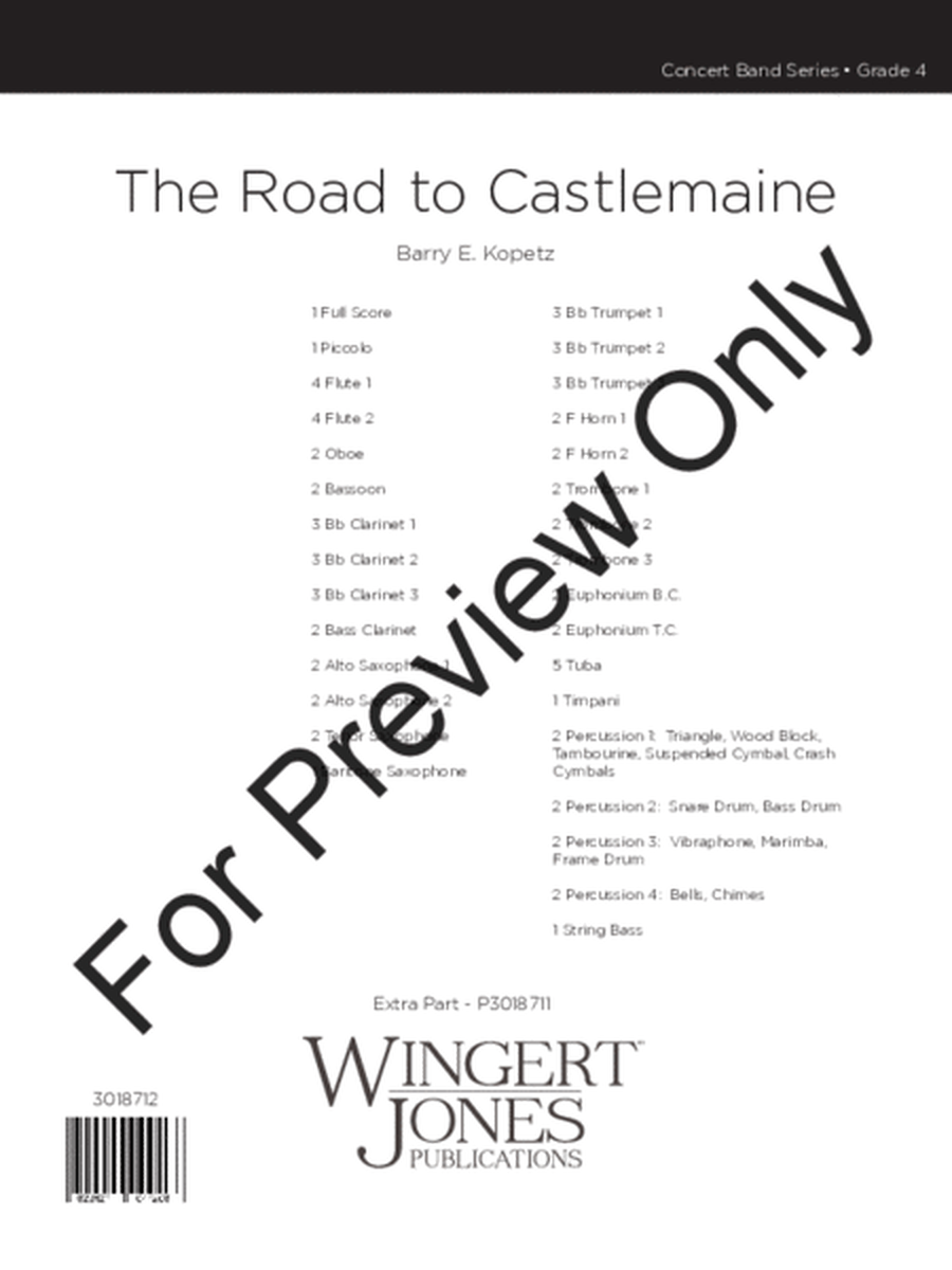 The Road to Castlemaine - Full Score