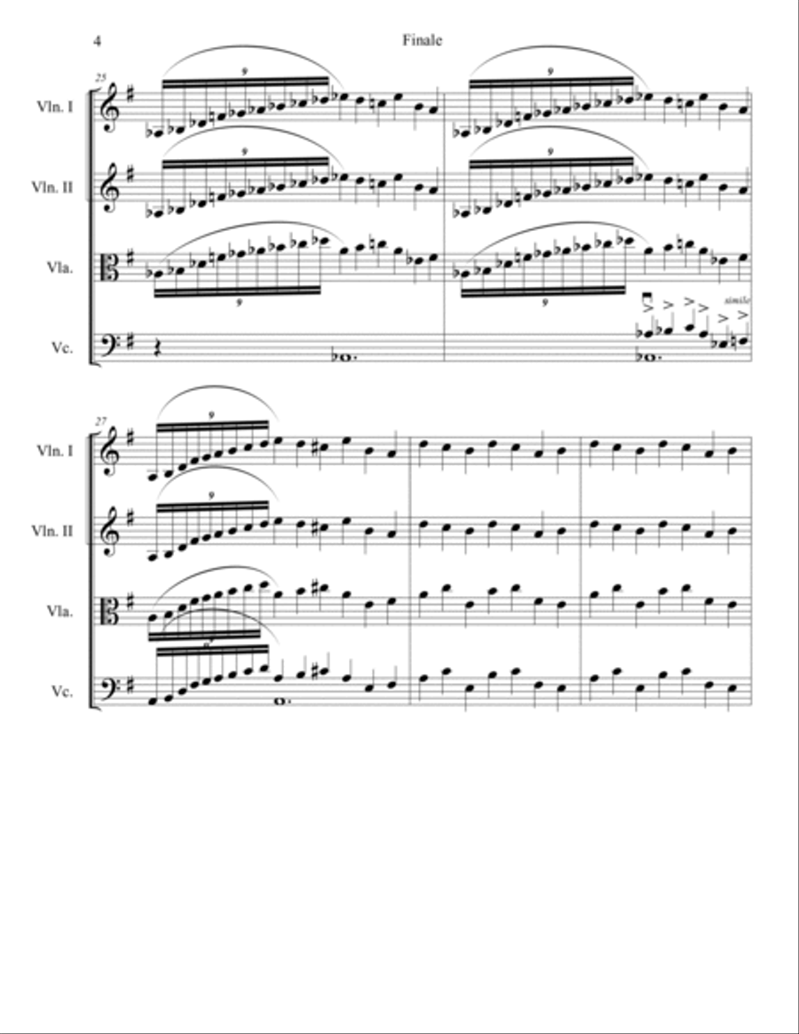 Firebird Suite String Quartet scores gallery preview page 4