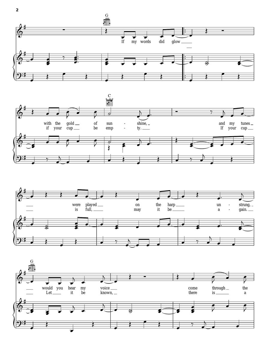Ripple Piano, Vocal, Guitar scores gallery preview page 2
