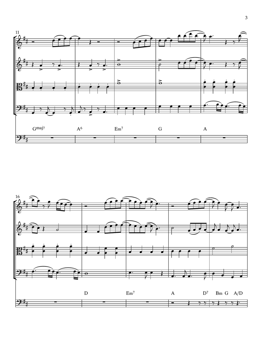 Just You 'n' Me String Quintet scores gallery preview page 4