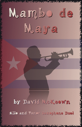 Book cover for Mambo de Maya, for Alto and Tenor Saxophone Duet