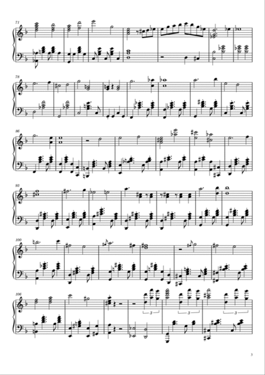 Fukashigi No Carte Piano Solo scores gallery preview page 3