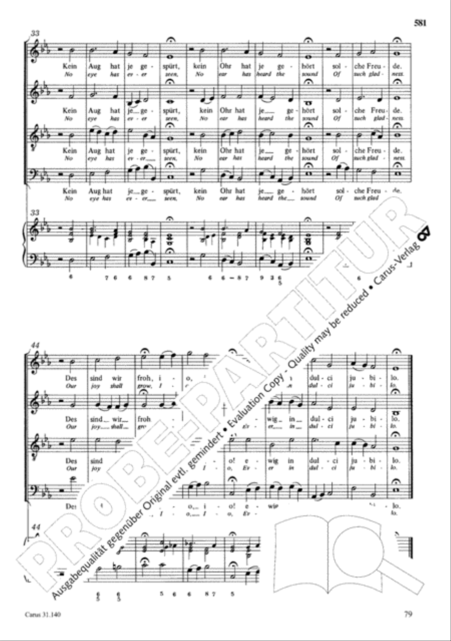 The Complete Sacred Vocal Works (Das geistliche Vokalwerk) Voice scores gallery preview page 582