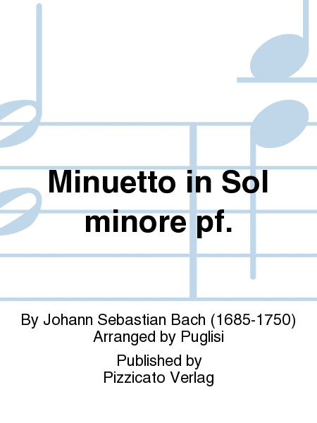 Minuetto in Sol minore pf.