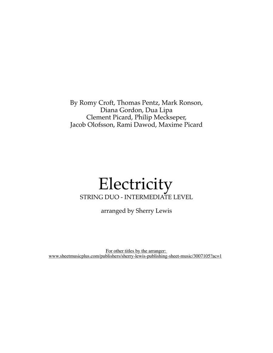 Electricity String Duet scores gallery preview page 2