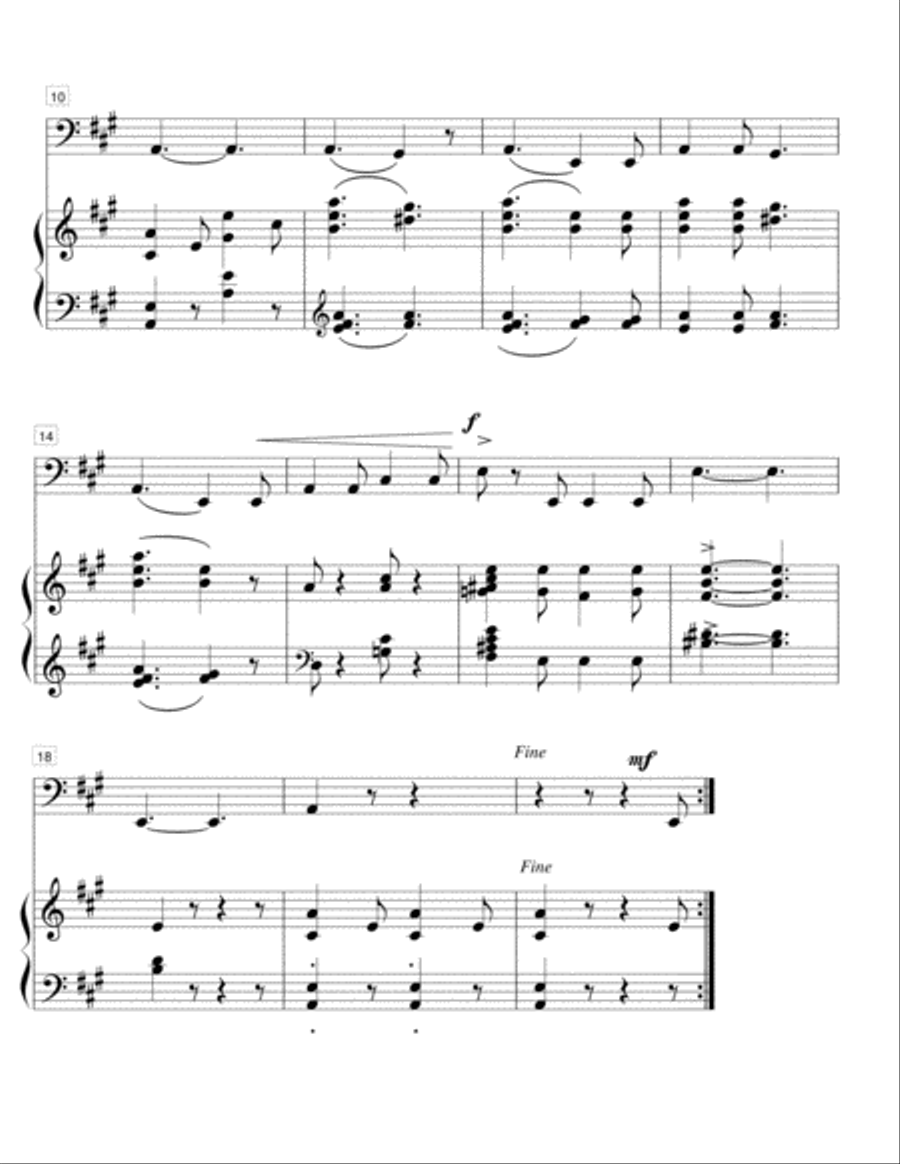 Pancho, the Parrot-double bass and piano Double Bass scores gallery preview page 2