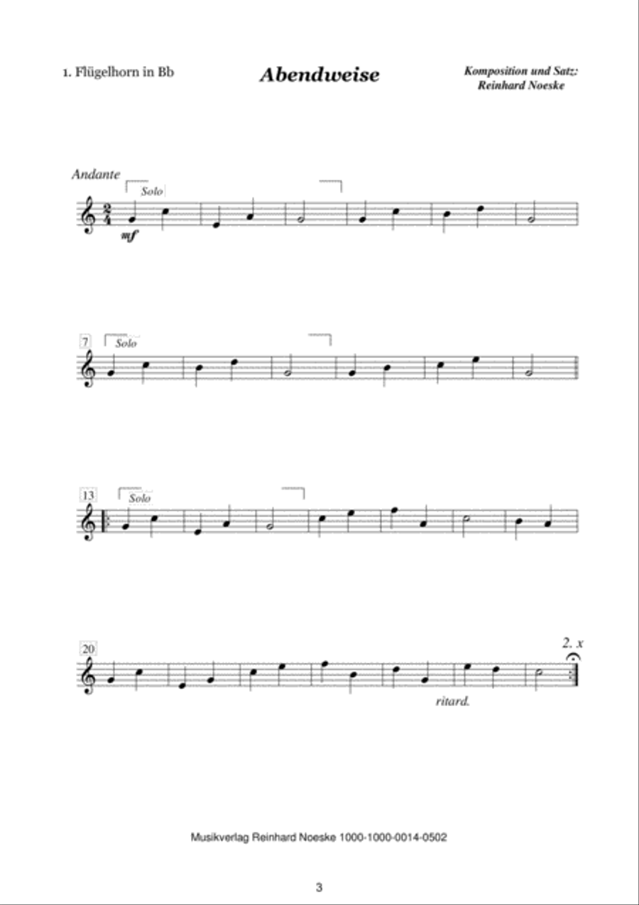 Acht Bläserweisen im alpenländischen Stil für Blechbläserquintett Brass Ensemble scores gallery preview page 5