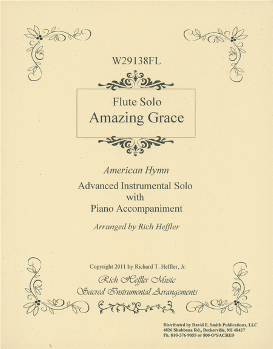 Amazing Grace Amazing Grace Flute Solo scores gallery preview page 1