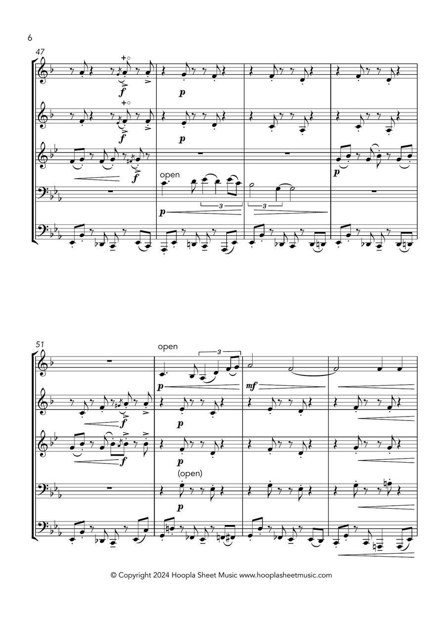 Battle Hymn of the Republic (Rock Style) Horn scores gallery preview page 6