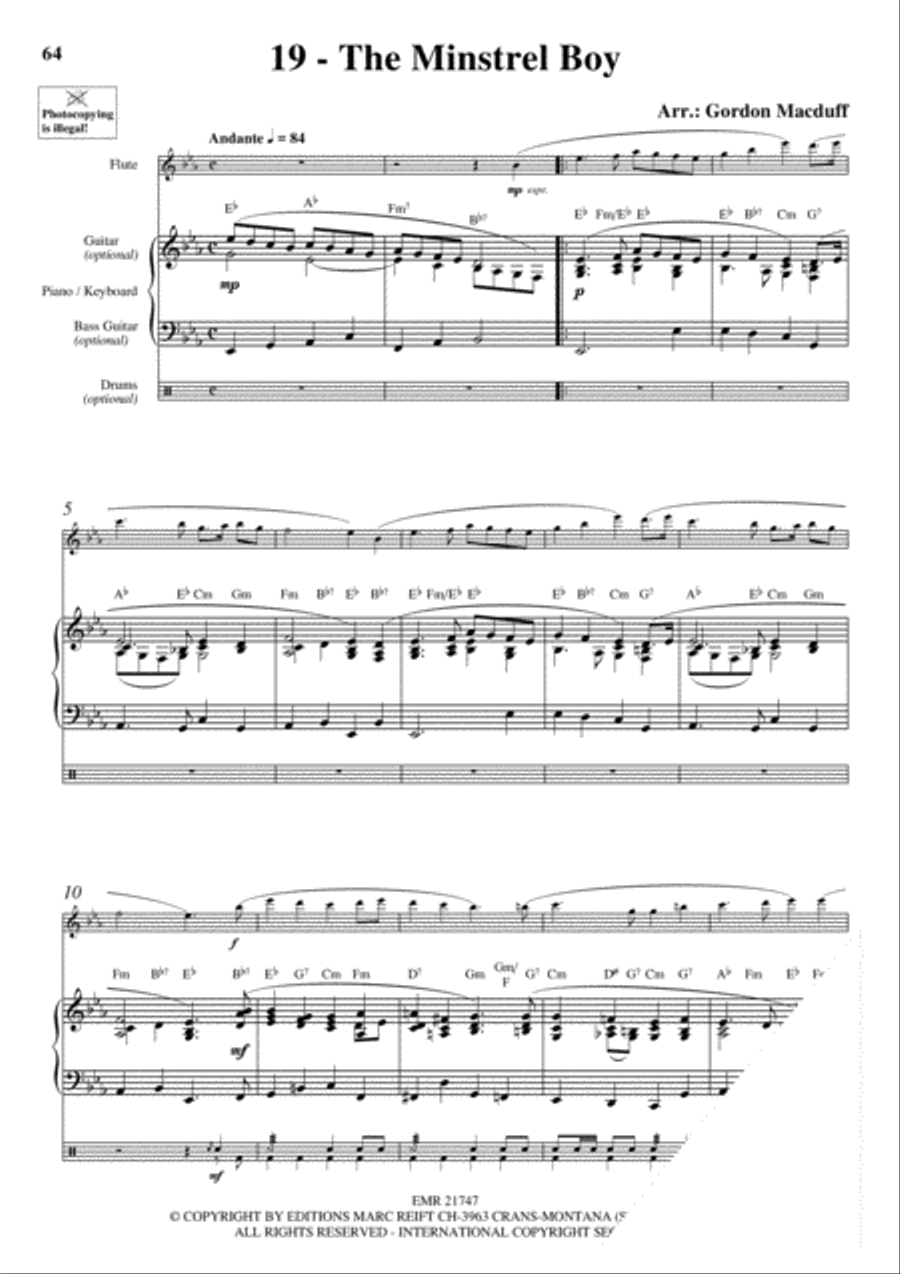 20 Celtic Hits Flute Solo scores gallery preview page 21