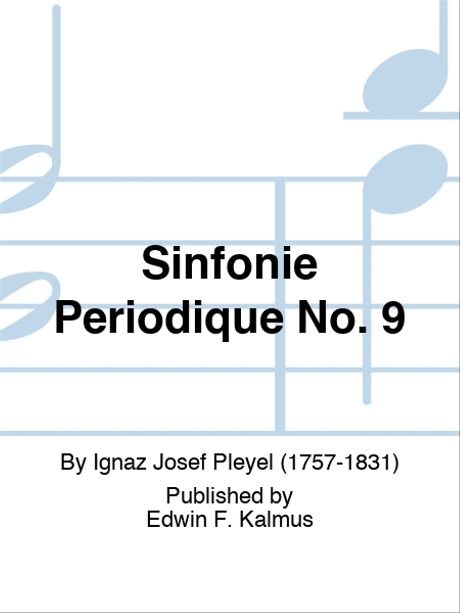 Sinfonie Periodique No. 9 Set of Parts scores gallery preview page 1
