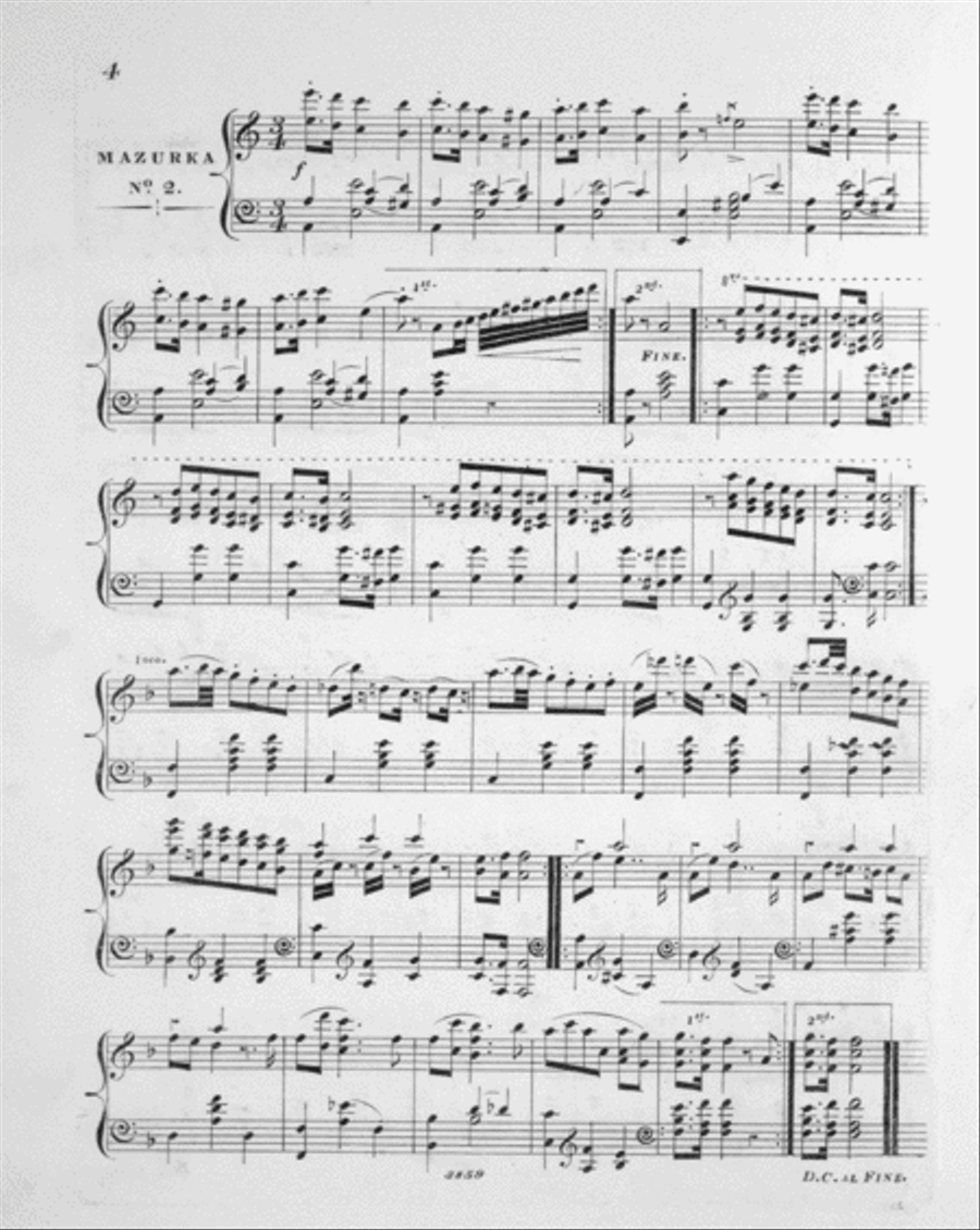 Columbine Mazurka's Piano Solo scores gallery preview page 3
