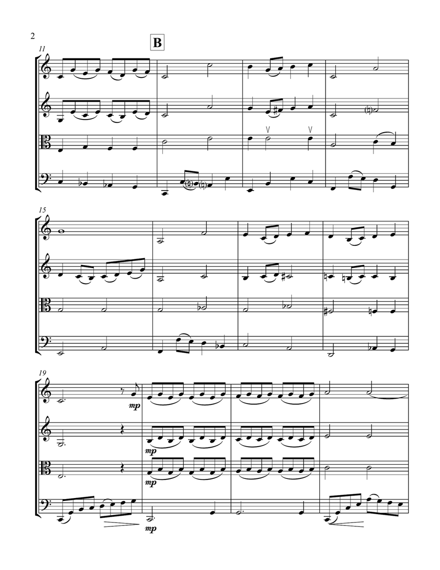 Over The Rainbow (from The Wizard Of Oz) String Quartet scores gallery preview page 2