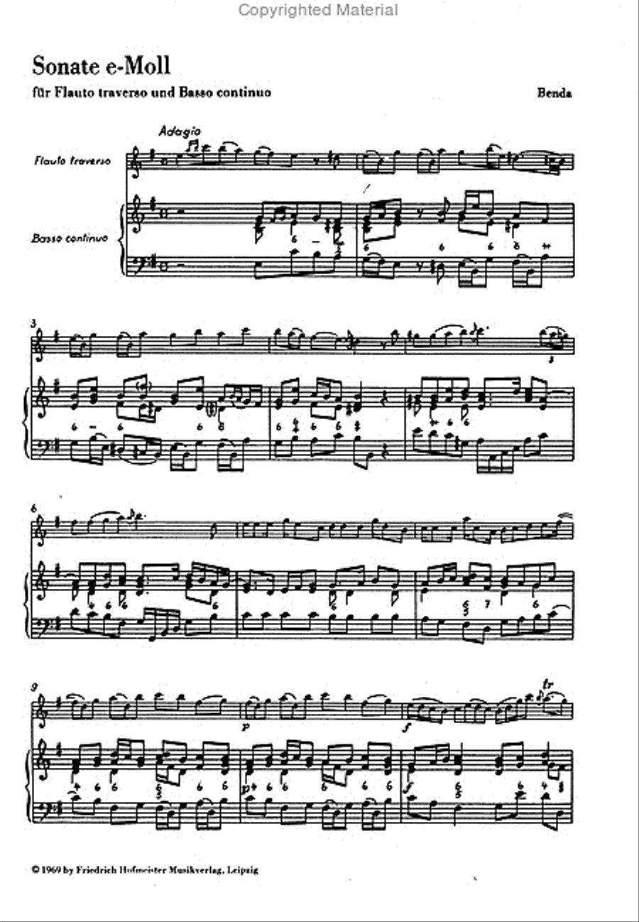 Sonate e-Moll Flute Solo scores gallery preview page 2