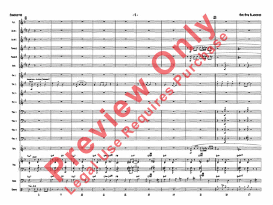 Bye Bye Blackbird Jazz Ensemble scores gallery preview page 6