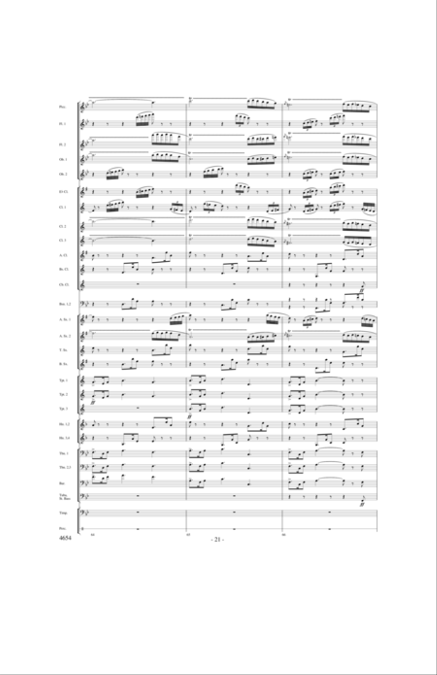 Ride of the Valkyries Concert Band scores gallery preview page 20
