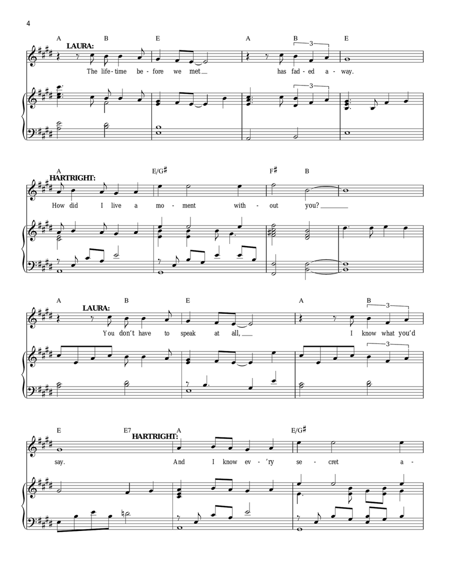I Believe My Heart (from The Woman In White) Piano, Vocal scores gallery preview page 4
