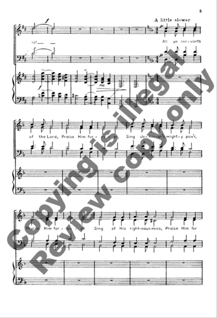 Now Let Us All Praise God and Sing 4-Part scores gallery preview page 4