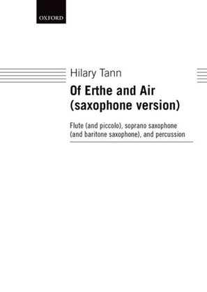 Book cover for Of Erthe and Air (saxophone version)