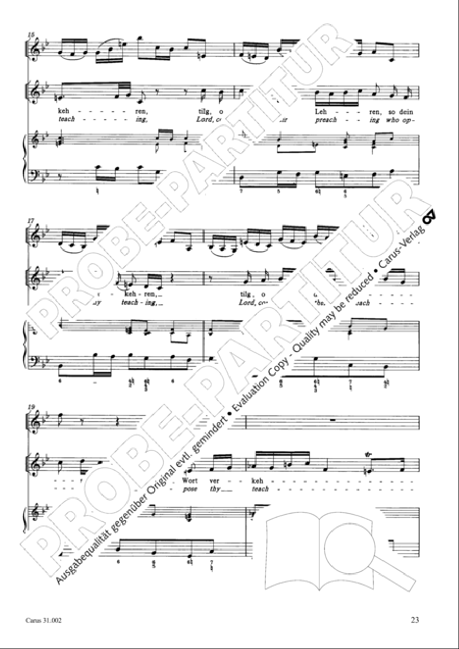O God, from heaven look on us (Ach Gott, vom Himmel sieh darein) ATB scores gallery preview page 24