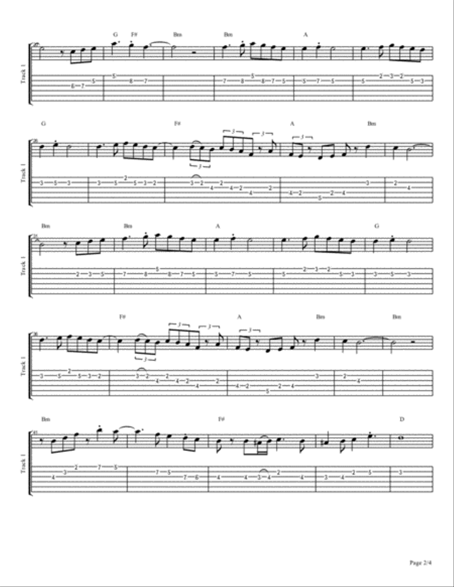 Take Four Take Four Electric Guitar scores gallery preview page 2