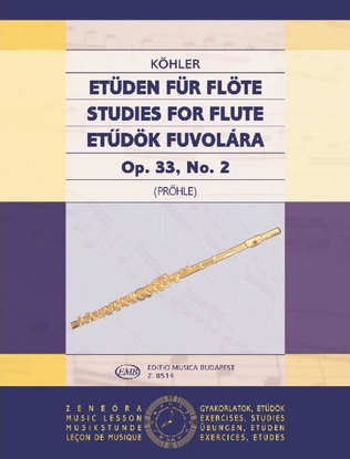 Book cover for Etüden für Flöte 2 op. 33, No. 2
