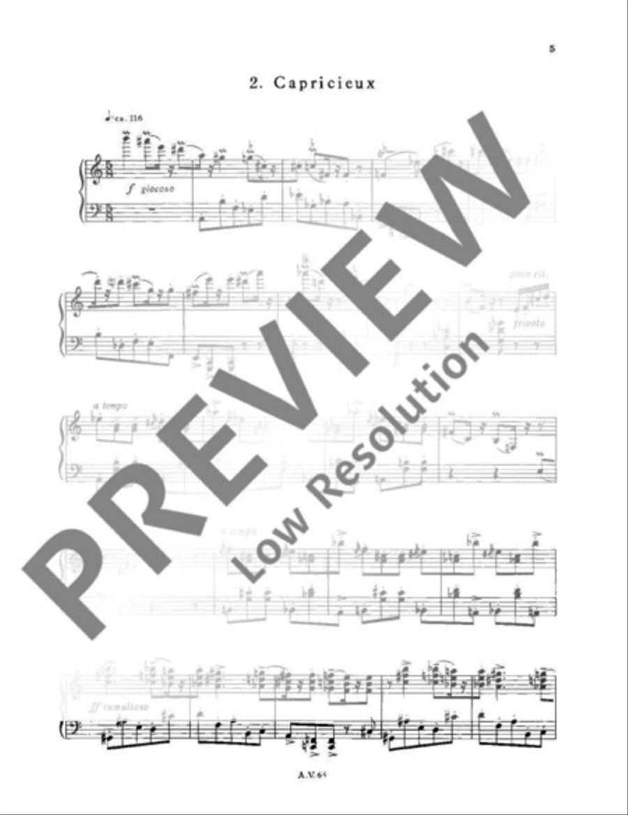 Six portraits Piano Solo scores gallery preview page 6