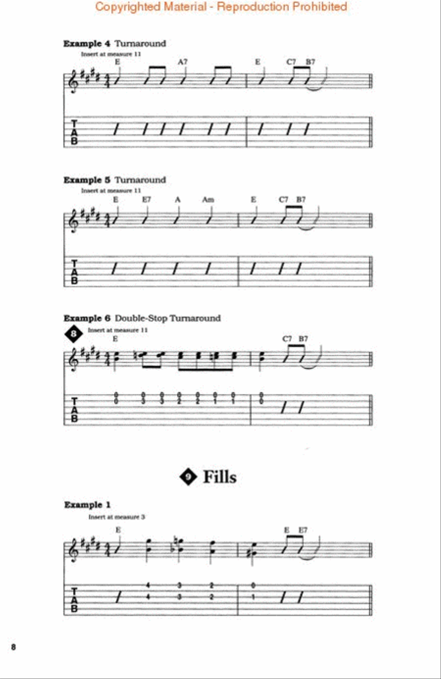 Happy Traum Teaches Blues Guitar CD scores gallery preview page 3