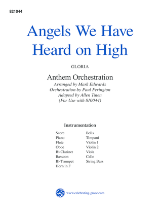 Angels We Have Heard on High Orchestration (Digital)
