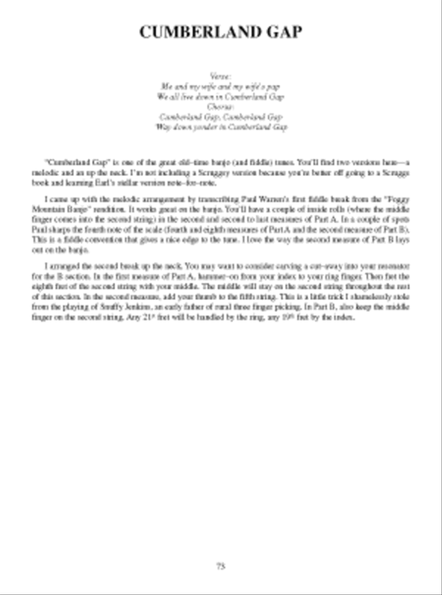Tony Trischka Master Collection of Fiddle Tunes for Banjo 5-String Banjo scores gallery preview page 4