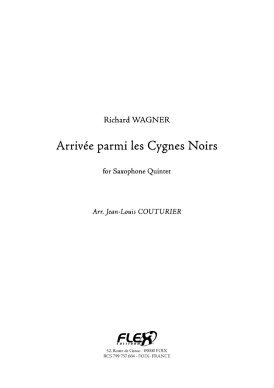 Arrivee parmi les Cygnes Noirs Tenor Saxophone scores gallery preview page 1